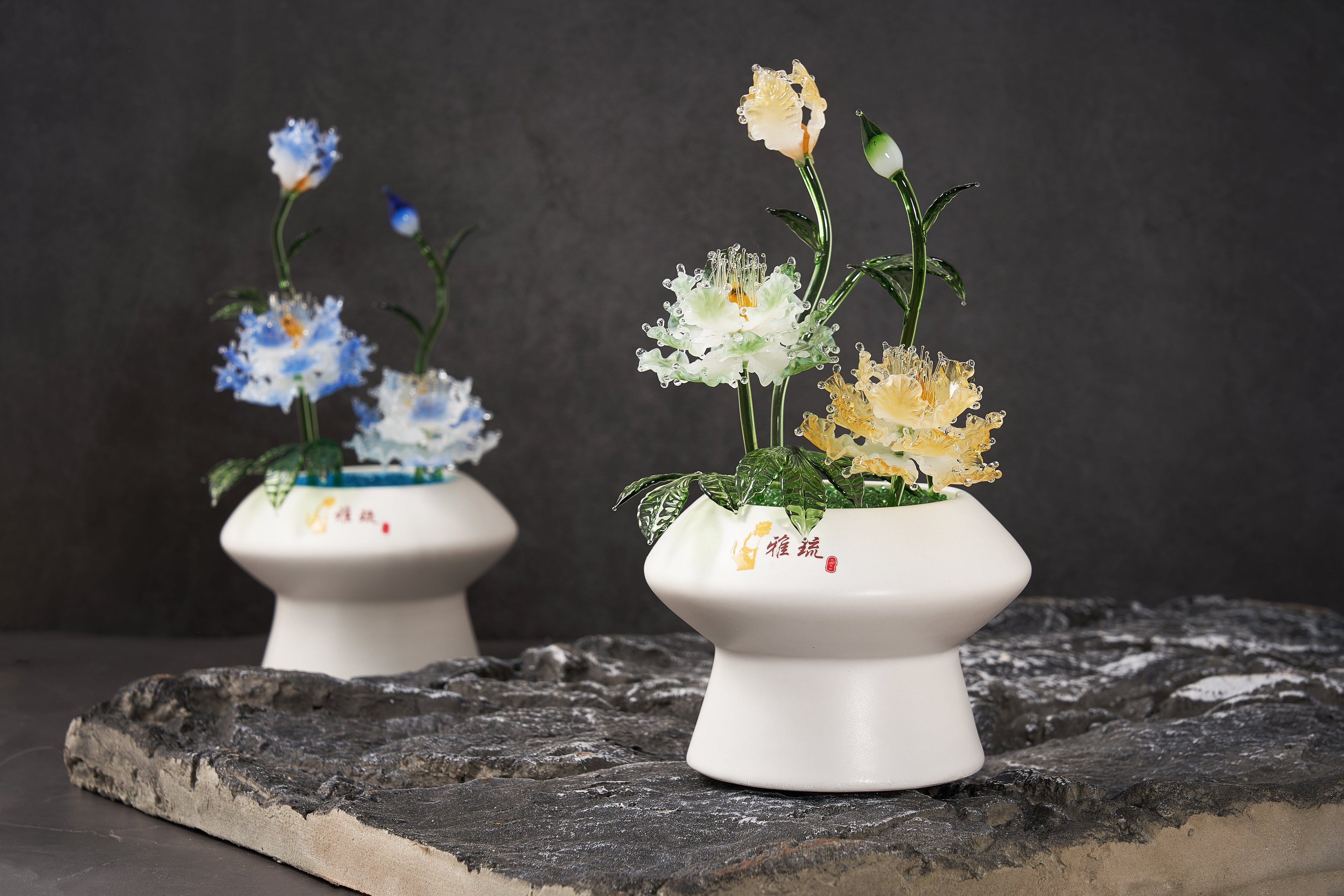 super energy Liuli crystal flower