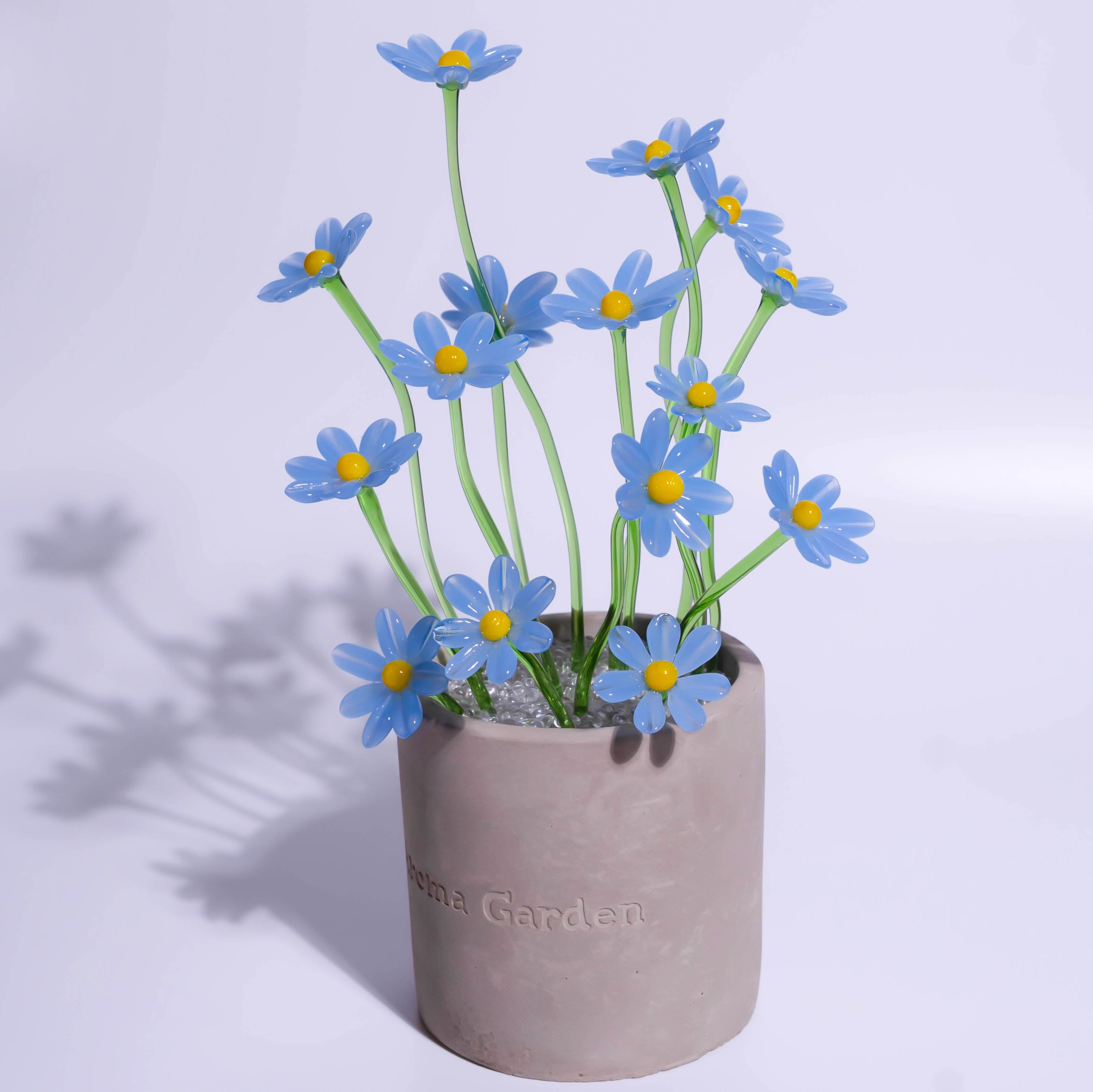 Blue Liuli Crystal Daisy Bonsai