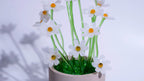 White Liuli Crystal Daisy Bonsai