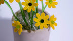 Yellow Liuli Crystal Daisy Bonsai