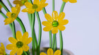 Yellow Liuli Crystal Daisy Bonsai