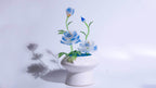 Blue Liuli Crystal Peony Bonsai