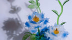 Blue Liuli Crystal Peony Bonsai