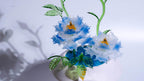 Blue Liuli Crystal Peony Bonsai