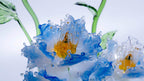 Blue Liuli Crystal Peony Bonsai