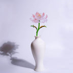 Red white LiuLI Crystal Peony