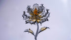 Golden Black Liuli Crystal Peony