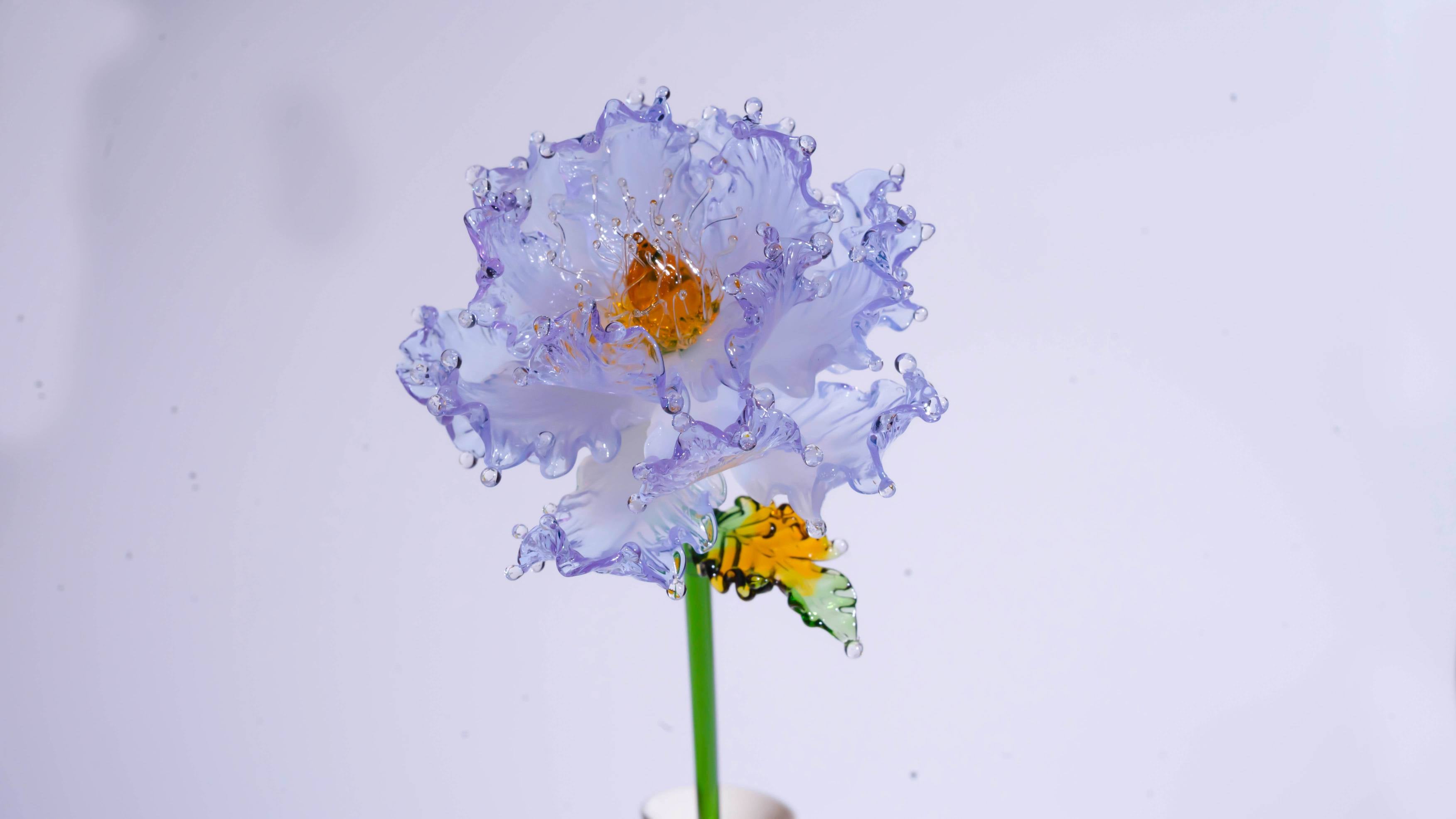 Blue Liuli Crystal Peony - New Arrival