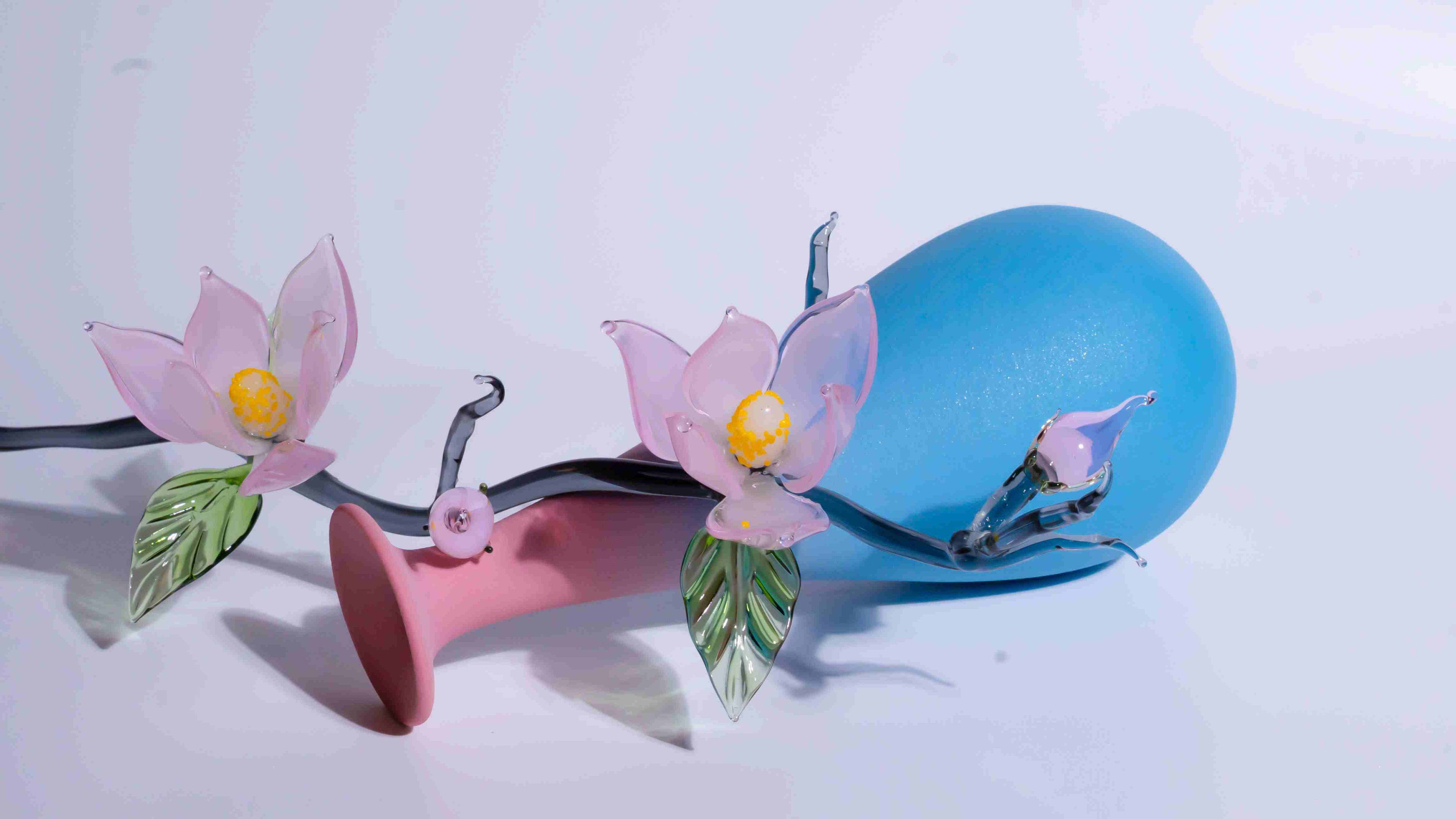 Pink LiuLi Crystal Orchid