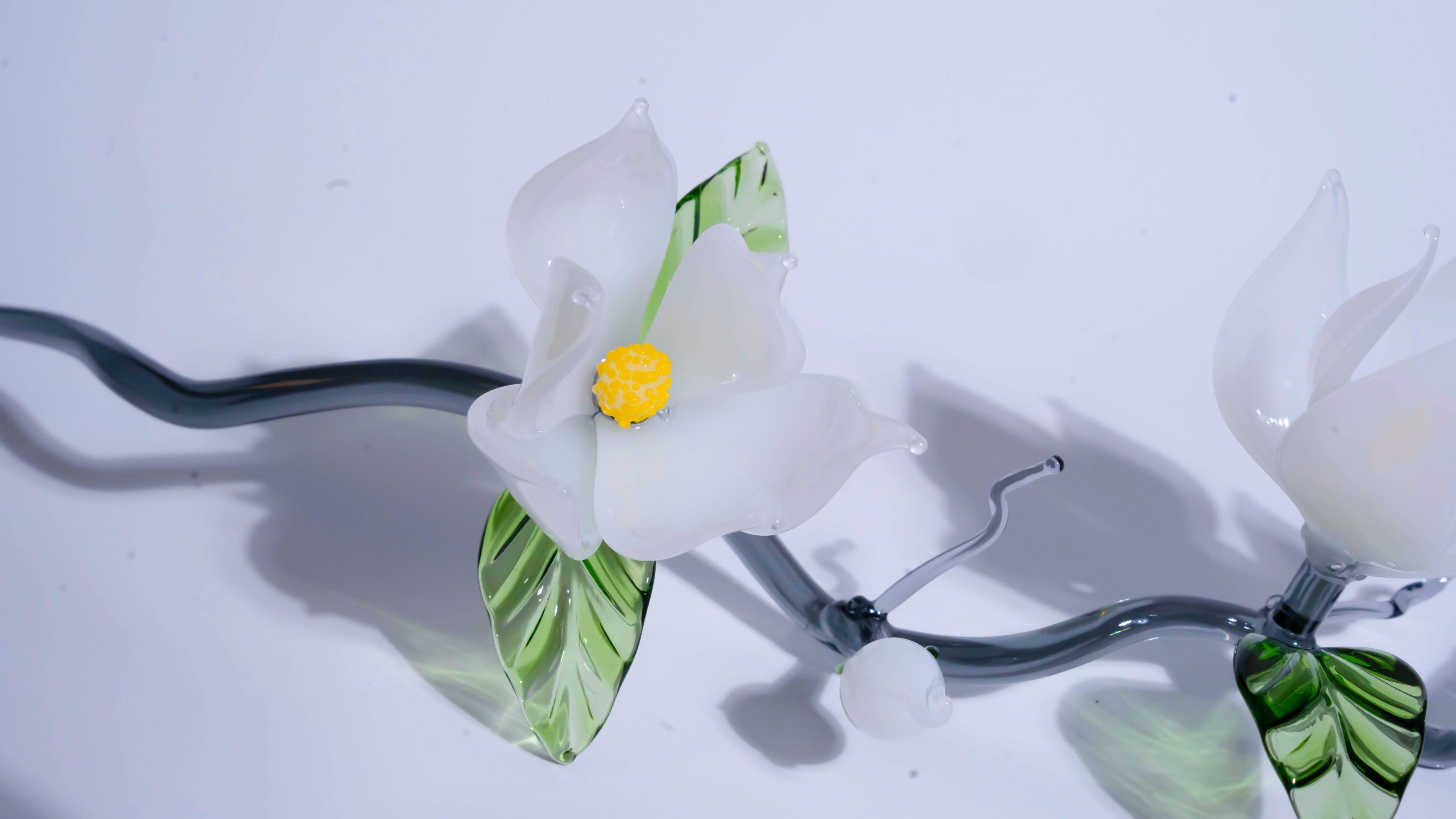 White LiuLi Crystal Orchid