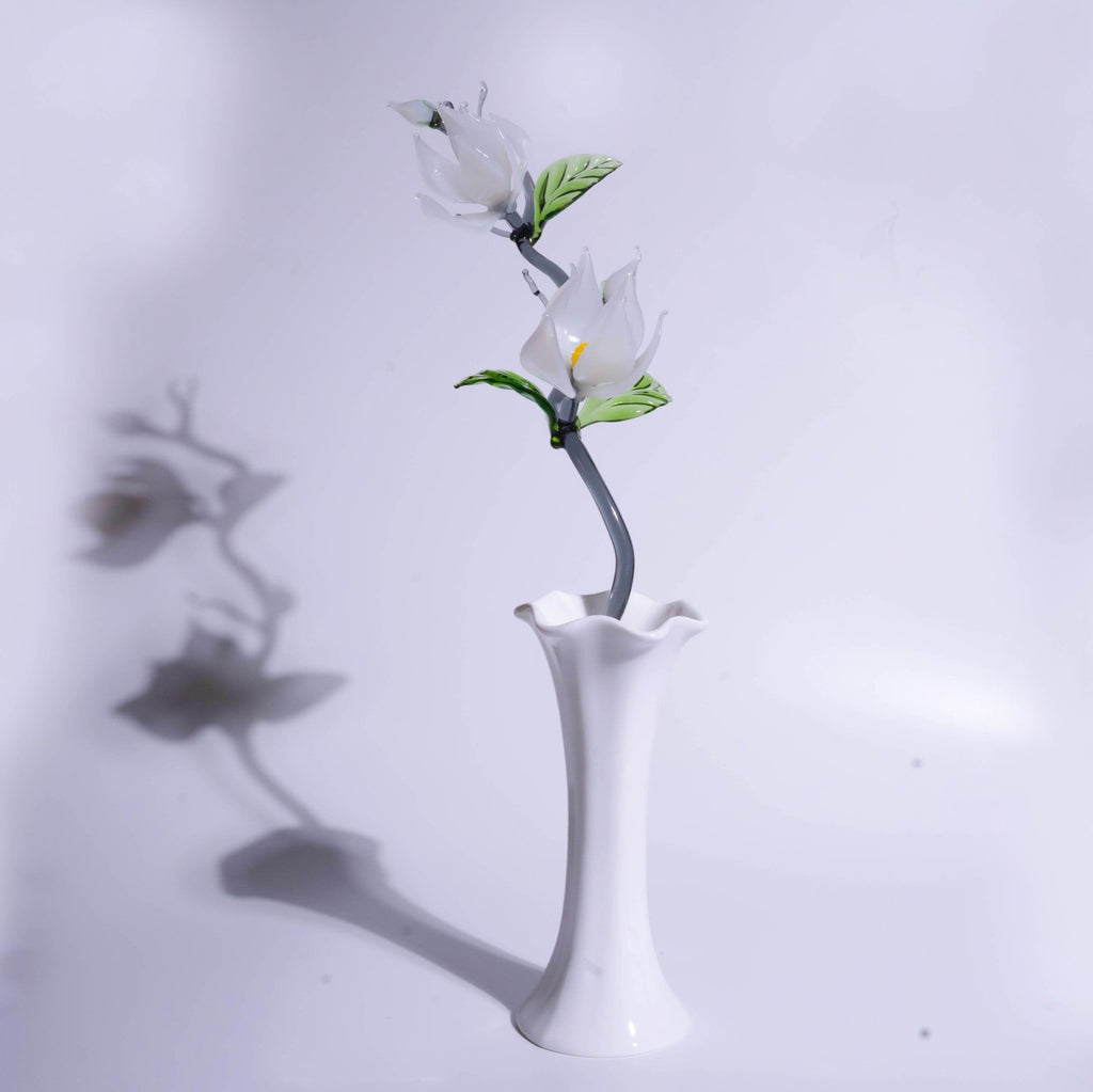White LiuLi Crystal Orchid