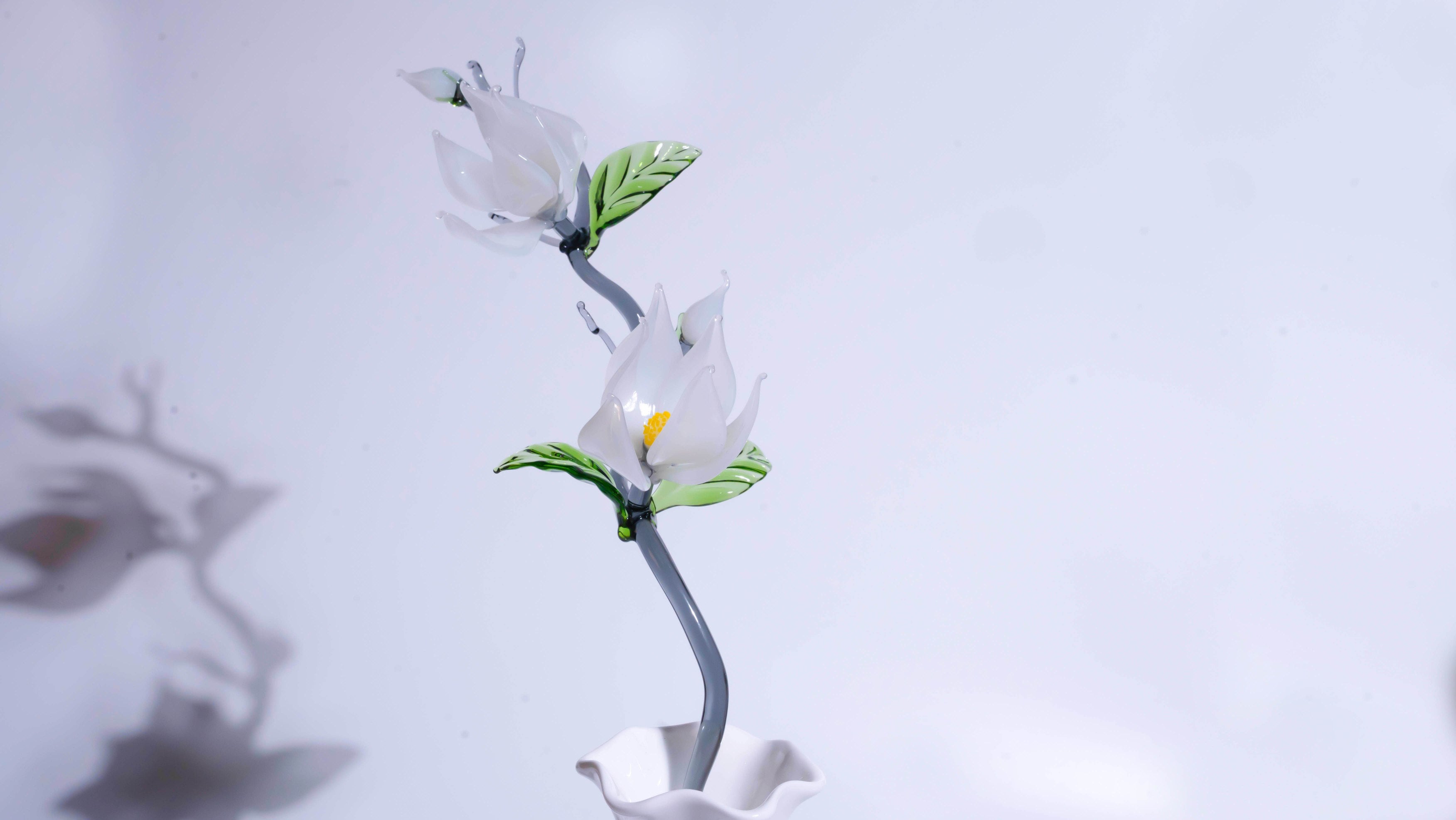 White LiuLi Crystal Orchid