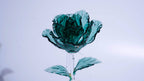 Dark Green Liuli Crystal Rose