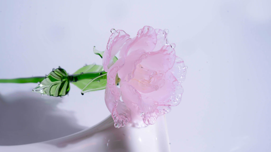 Pink LiuLi Crystal Rose
