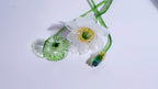 White LiuLi Crystal Lotus