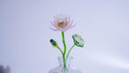 Pink LiuLi Crystal Lotus