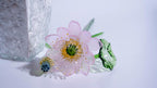 Pink LiuLi Crystal Lotus