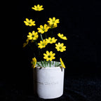 Yellow Liuli Crystal Daisy Bonsai