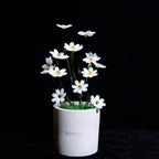 White Liuli Crystal Daisy Bonsai