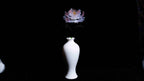 Red white LiuLI Crystal Peony