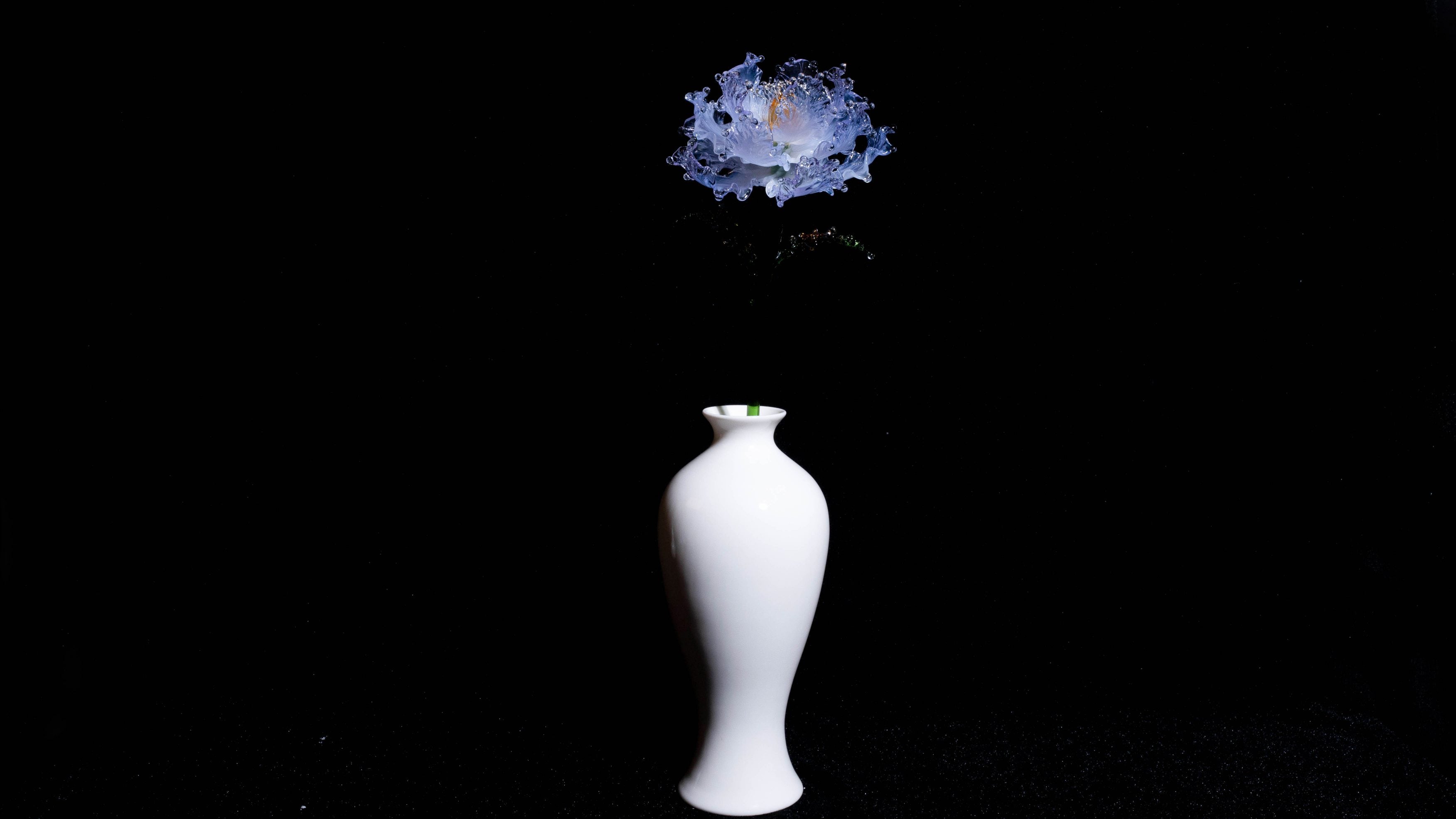 Blue Liuli Crystal Peony - New Arrival