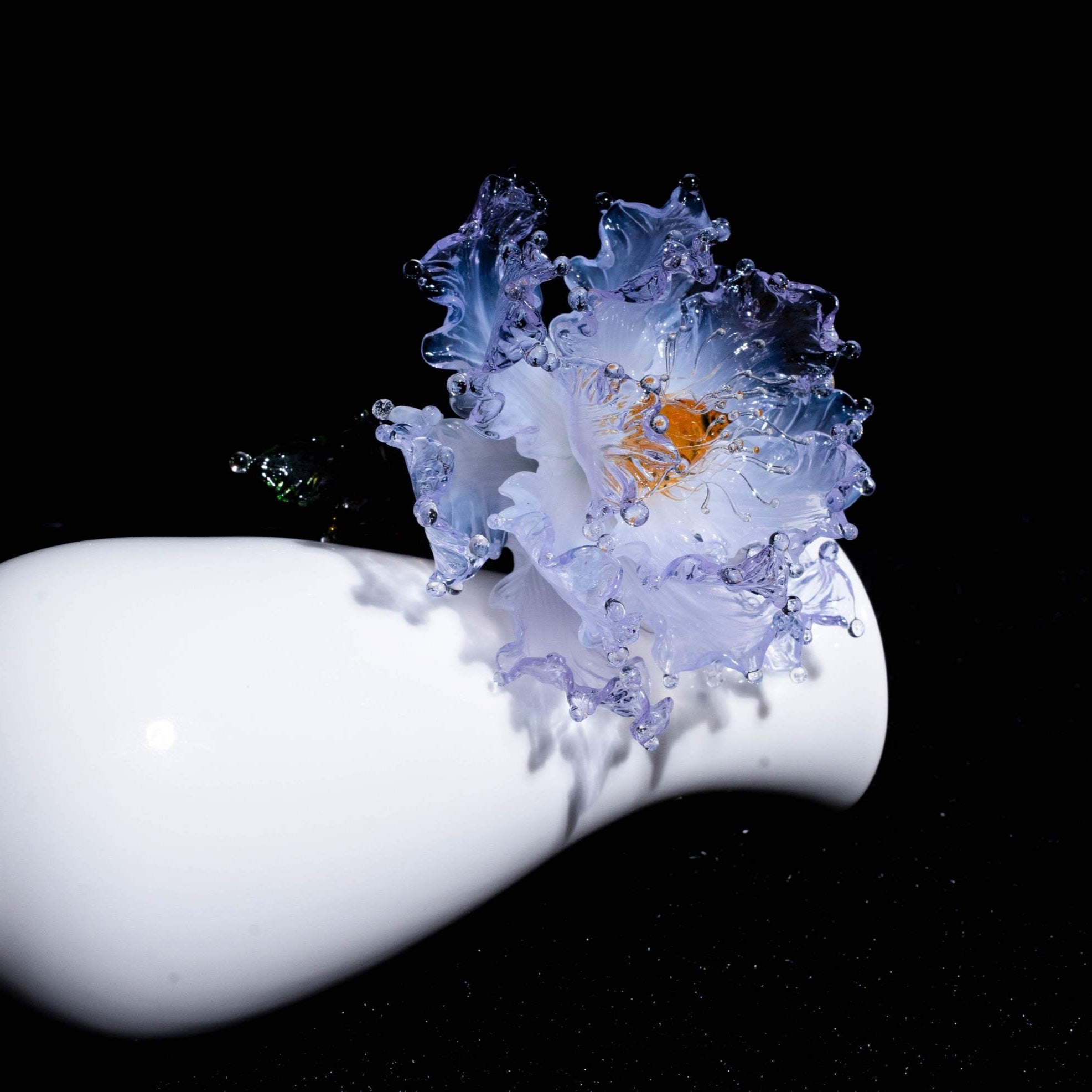 Blue Liuli Crystal Peony - New Arrival
