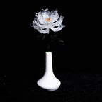 White Liuli Crystal Peony