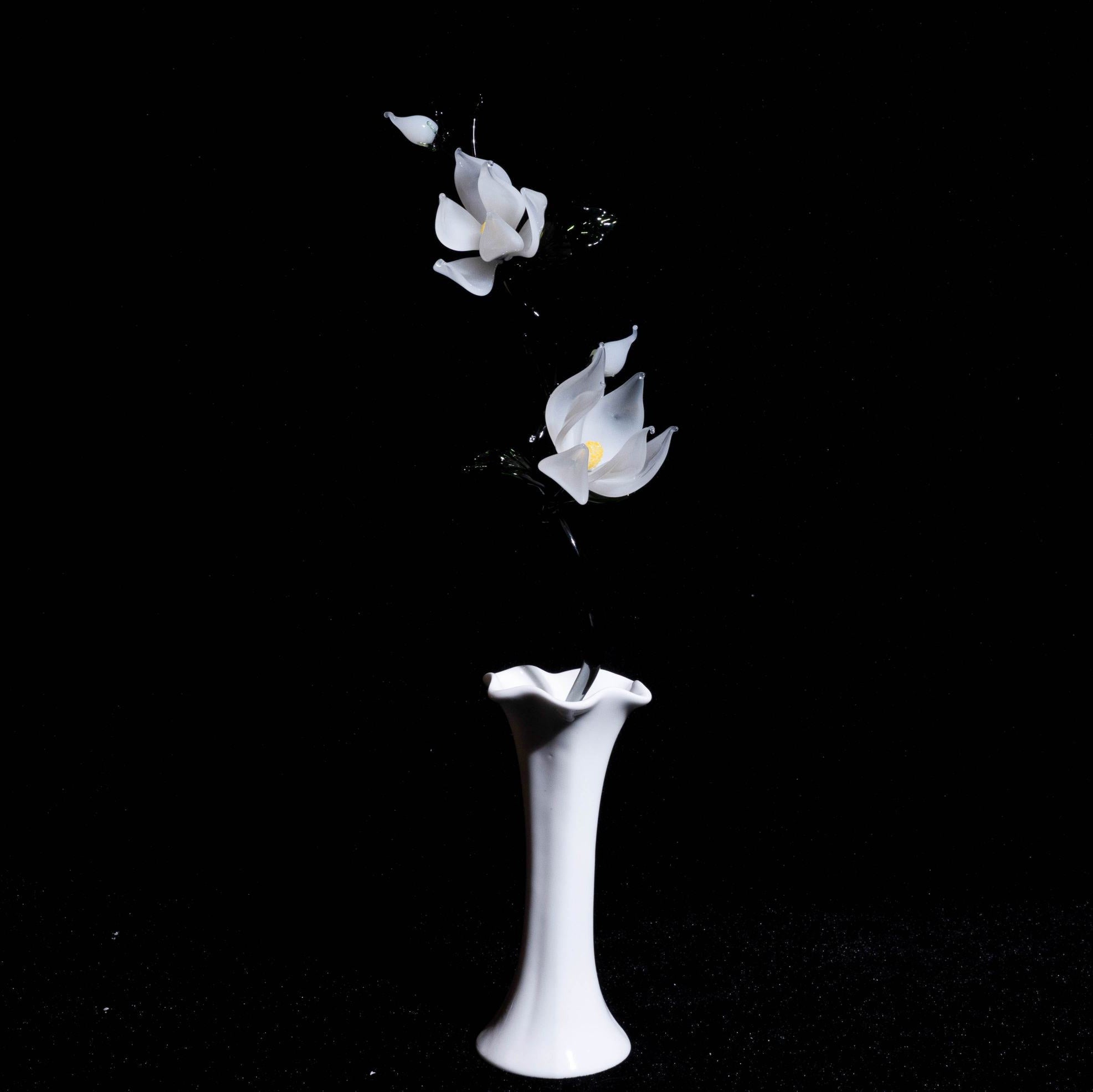 White LiuLi Crystal Orchid