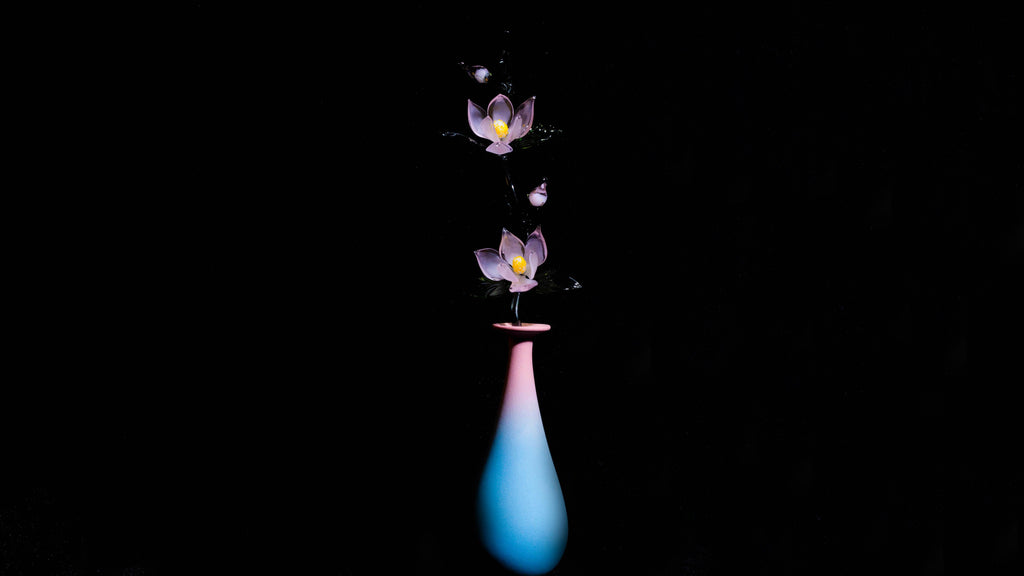 Pink LiuLi Crystal Orchid