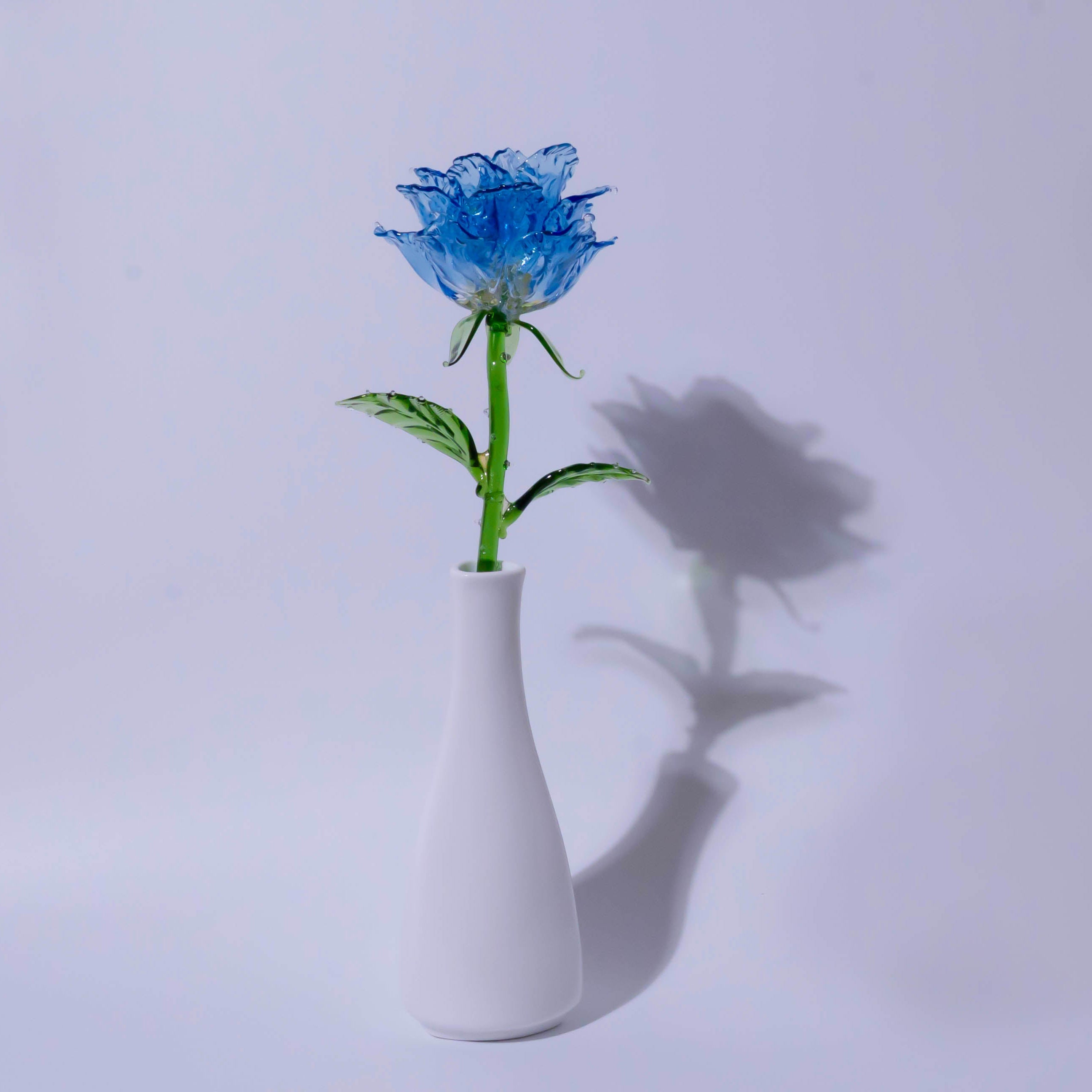 Blue Liuli Crystal Rose