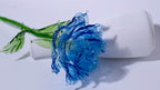 Blue Liuli Crystal Rose