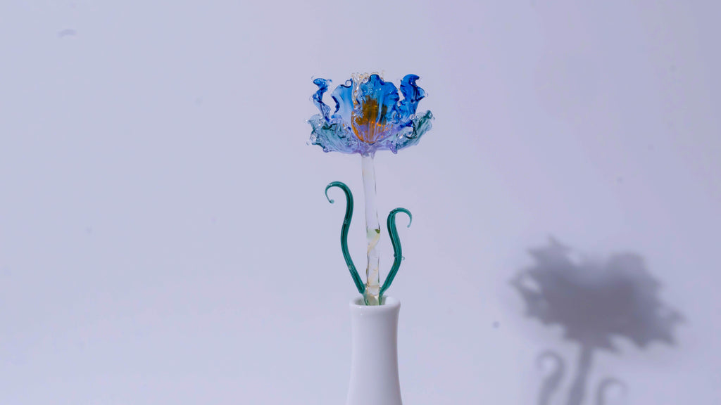 Blue LiuLi Crystal Poppy