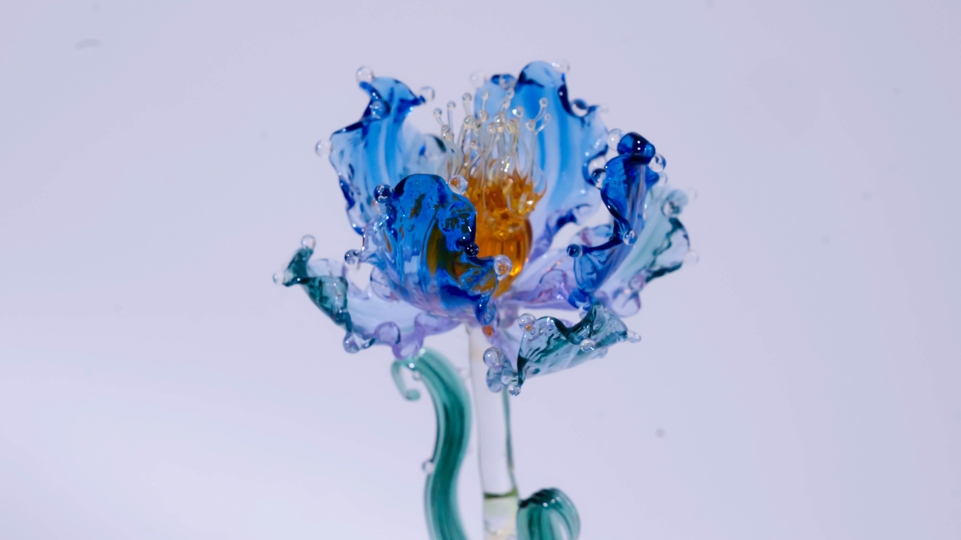 Blue LiuLi Crystal Poppy