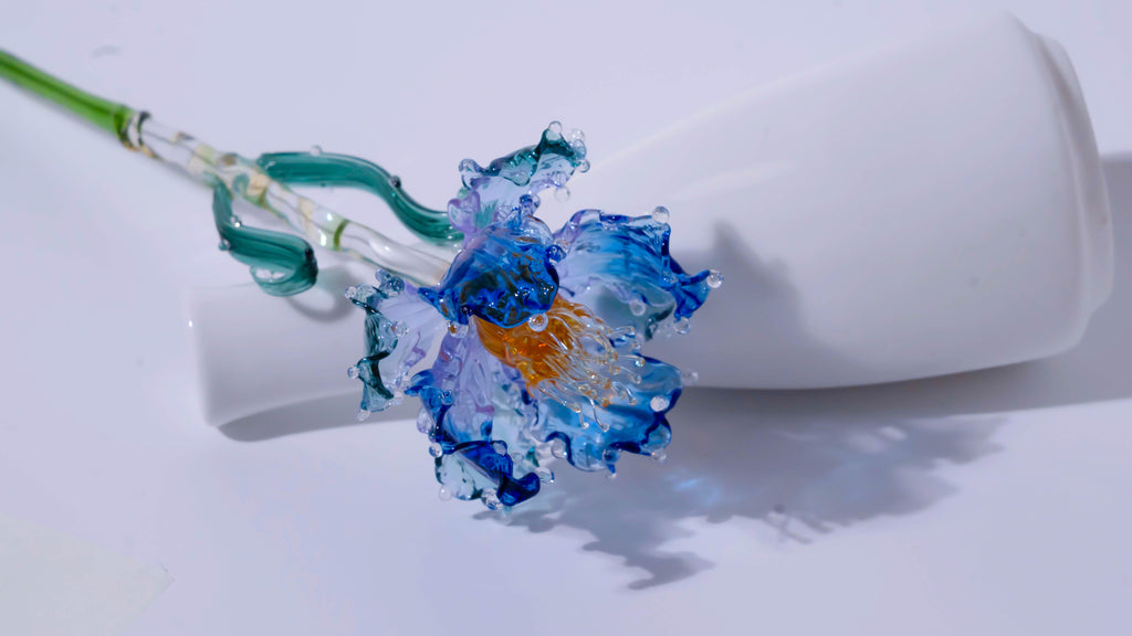Blue LiuLi Crystal Poppy