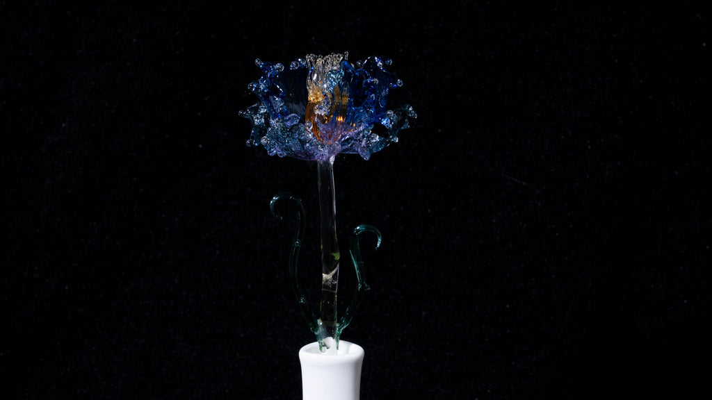 Blue LiuLi Crystal Poppy
