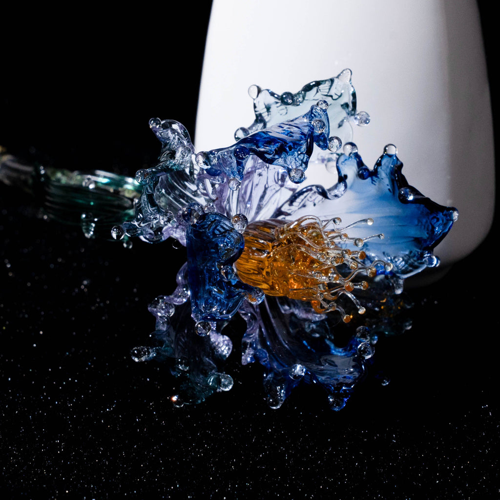 Blue LiuLi Crystal Poppy