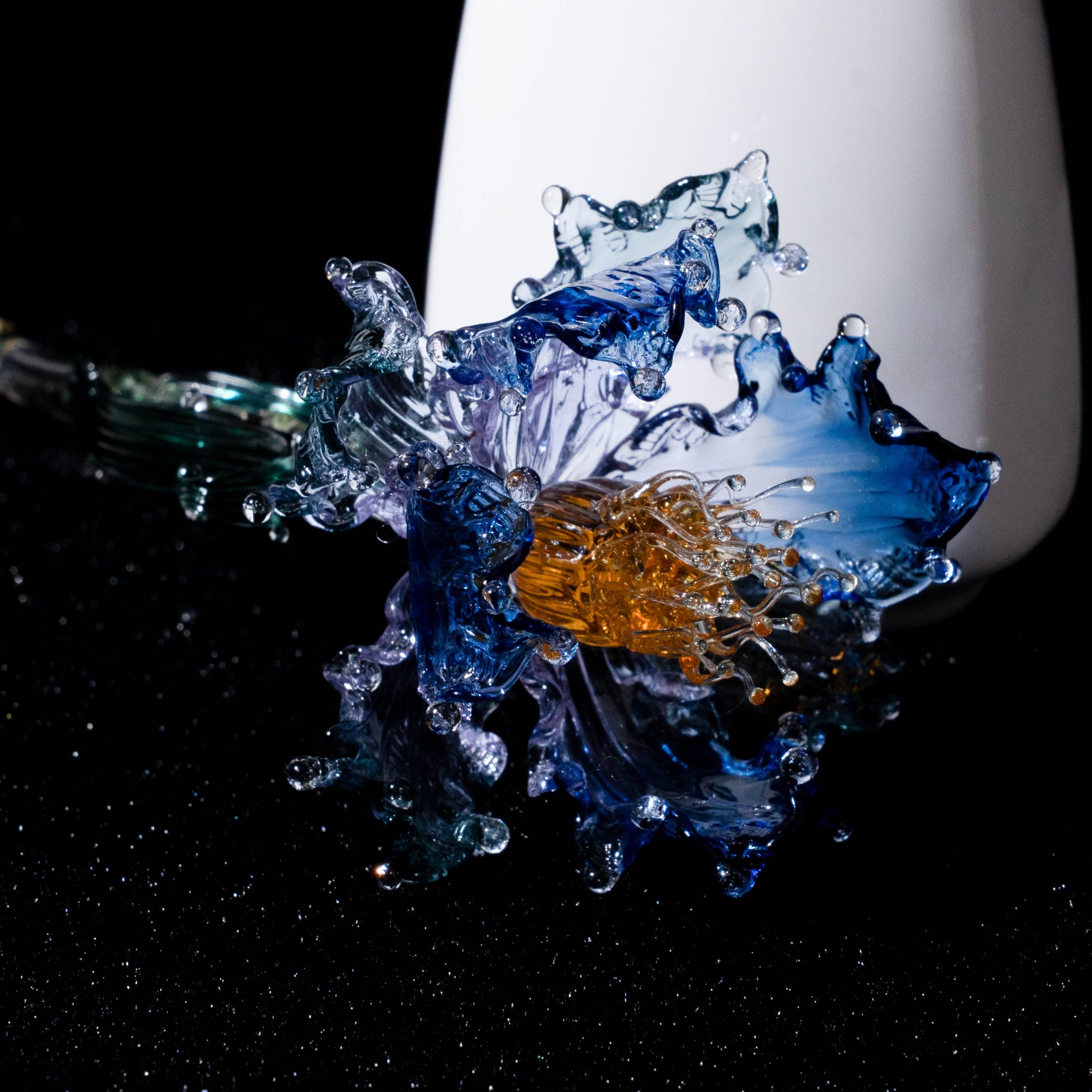 Blue LiuLi Crystal Poppy